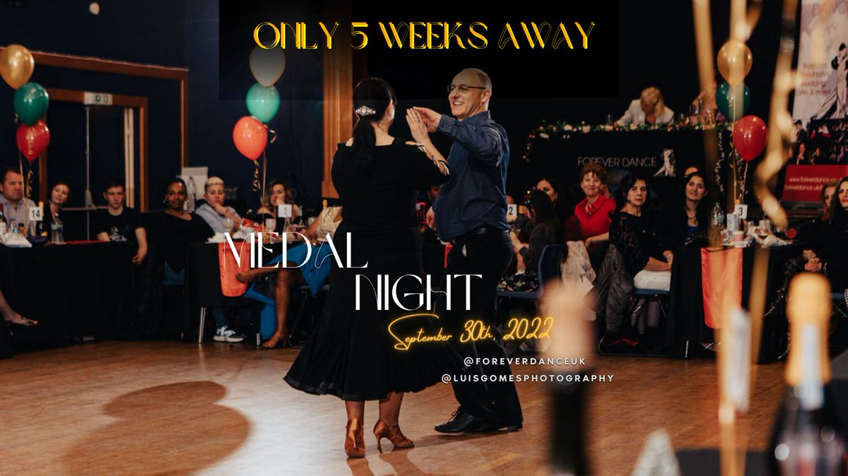 ForeverDanceUK's tweet photo. Medal Night is 5 weeks away.   Tickets are on sale from today.  £20 pp. 
Progress checks are Thursday, September 22nd from 7.30pm. (no group classes on this day)
#danse #dance #dancing #danceclasses #dancestudios  #ballroomdancing #dancestudio https://t.co/ZWCrMWP7A9