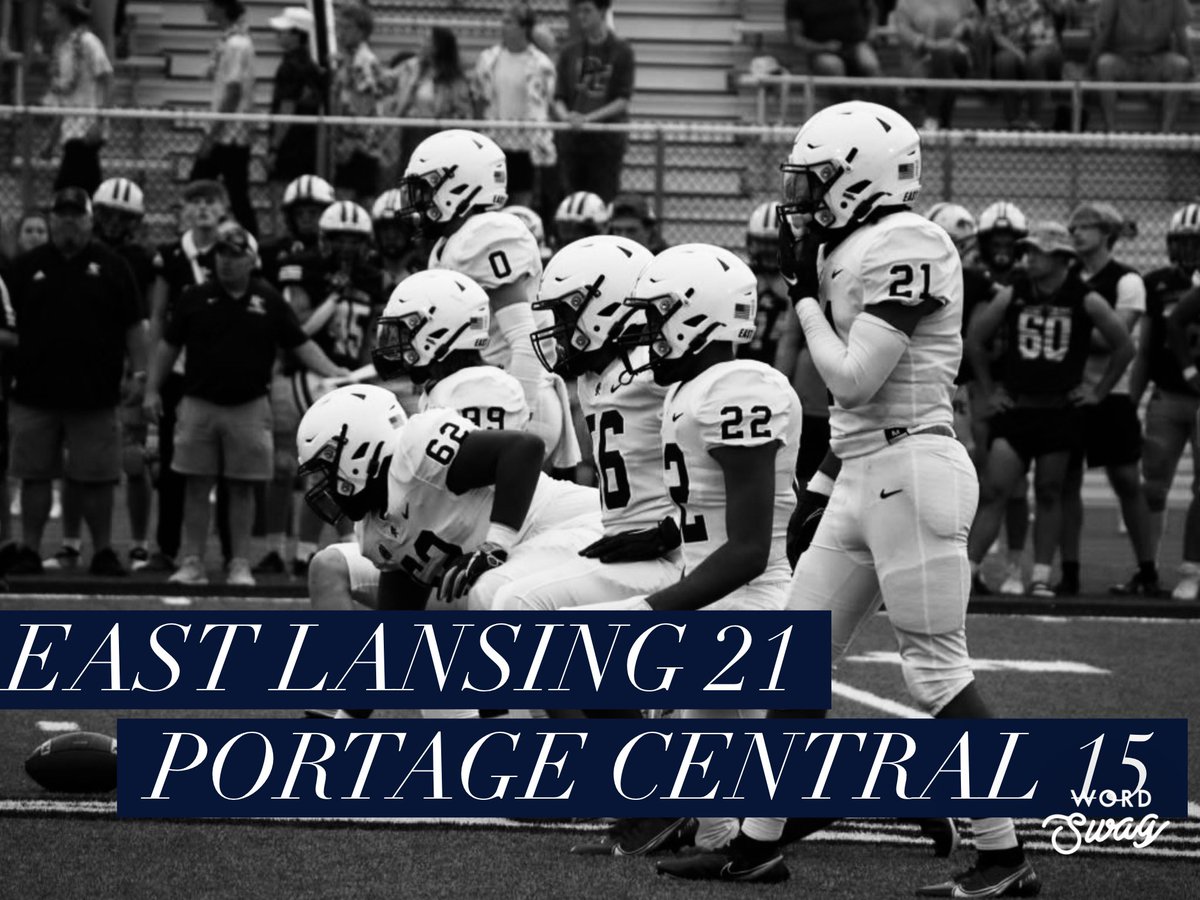 Final: East Lansing 21 Portage Central 15 #eyeoftradition #gotrojans