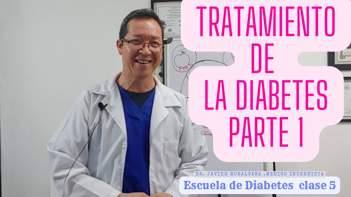 JavRubalcaba's tweet photo. La #diabetes  se trata de 2 maneras:  con  alimentos y con medicamentos . Aqui te explico como debe ser el tratamiento. bienvenido a la clase 5 de nuestra Escuela de Diabetes. Les dejo el link del video
https://t.co/M5YVc55I68 https://t.co/pvoNPsHGsW