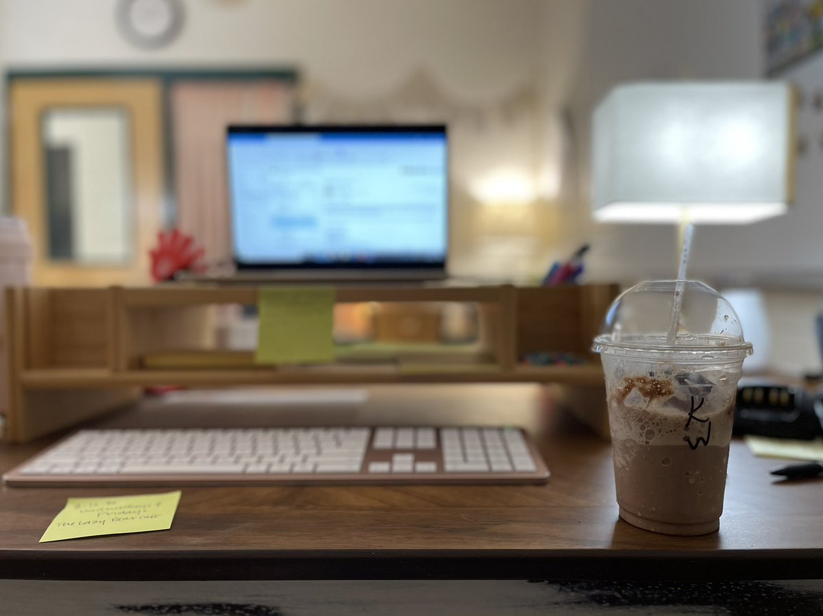 The Lazy Bear Café is open for business and run by the coolest people in the world! I gotta say this Kona Frappuccino is hitting the spot! 🐻Grizzlies🐻 - you can visit Wednesdays and Fridays 8:00-10:30! 💙💚