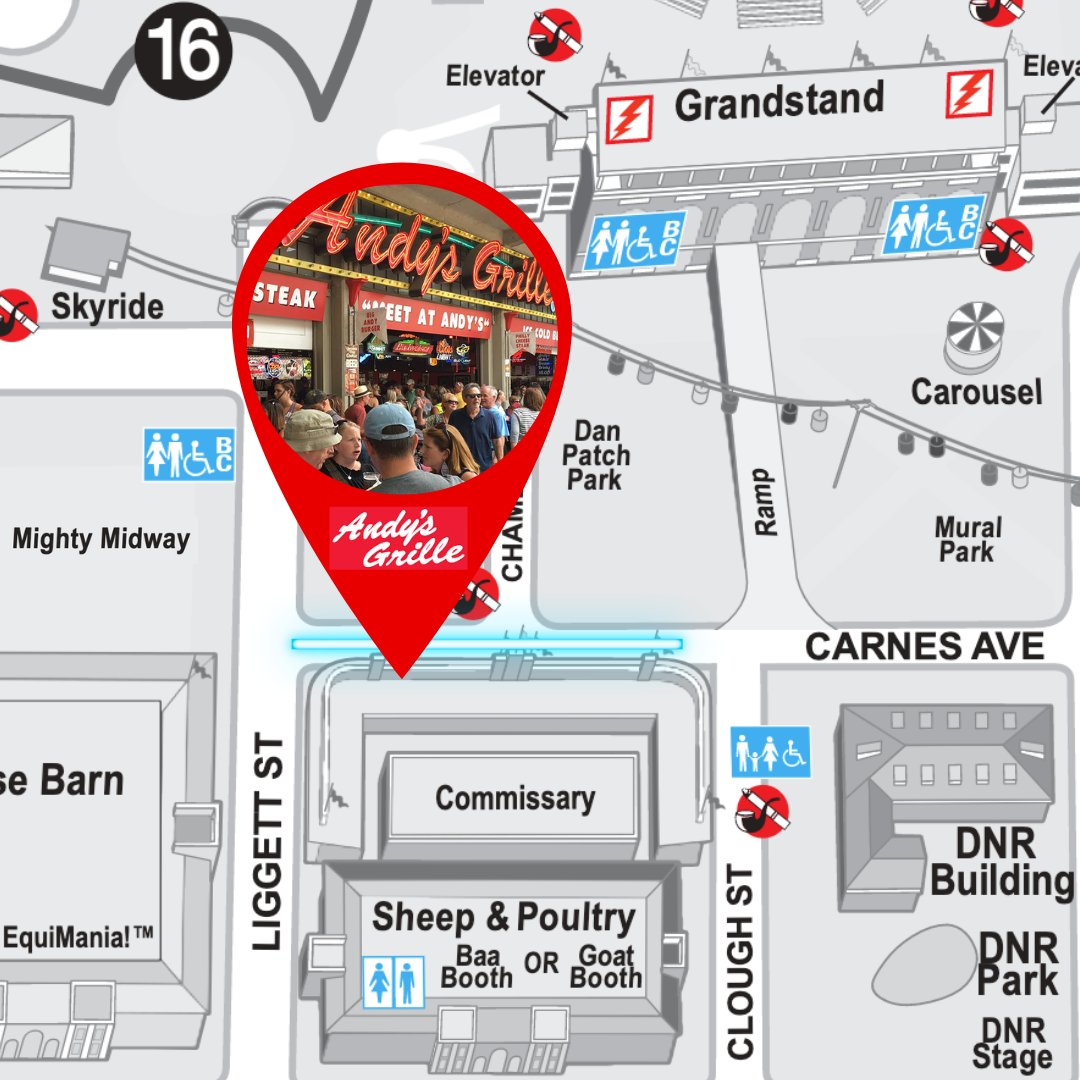 Andy's Grille (@andysgrille) on Twitter photo Making your way to the Authentic <a href="/mnstatefair/">Minnesota State Fair</a> Stop? Here's a map to help you out!
#MeetAtAndys Making your way to the Authentic <a href="/mnstatefair/">Minnesota State Fair</a> Stop? Here's a map to help you out!
#MeetAtAndys
