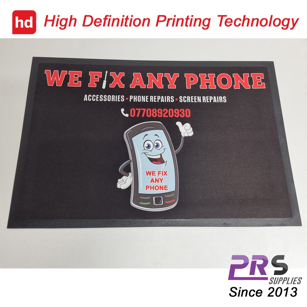 PrsSupplies's tweet photo. Work Mat completed for 'We Fix Any Phone' this week.
#workmat #servicemat #floormat #worksurfaceprotection #worktopprotection #brandeverything #brandyourbusiness #branding https://t.co/q9YZCTFg7a