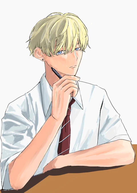 授業中目が合うあの子多分私史上最高にかっこよく描けた 