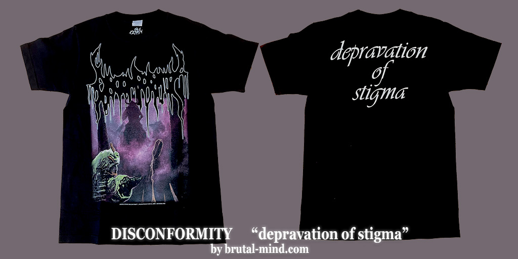 disconformityjp's tweet photo. 次回のライブでは新しいTシャツを販売します。
インドネシアのBRUTAL MINDさんが作ってくれました。
昔のep、"depravation of stigma"のジャケデザインです。
BRUTAL MINDのサイトでも販売していますので、よろしくお願いします。 https://t.co/LXvSEFdZoP