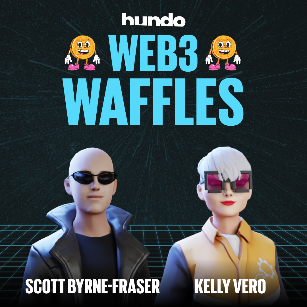 hundo_xyz's tweet photo. hundo's Web3 Waffles podcast is live on Spotify and Apple podcasts. You can listen to our first episode with @SByrneFraser and @electricgeisha - How do you think the metaverse will change our future? 🧇🚀

https://t.co/75eKxaeUGU

#futureofwork #web3 #metaverse #podcast https://t.co/o5SjQLxvcD