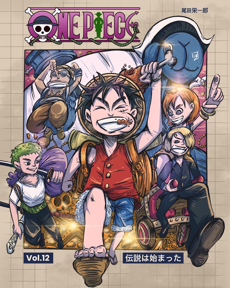 rendimr13's tweet photo. Karya terbaru setelah selesai drama per-tugas akhiran ini, akhirnya bisa gambar bebas lagi…
#ONEPIECE #Onepiececover #OnepieceReDraw https://t.co/BSXg2Jxe61