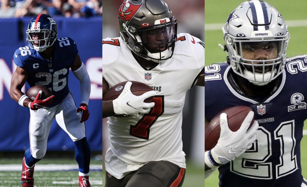 FantasyDirect's tweet photo. Start one, Bench one, Cut one:

Saquan Barkley
Ezekiel Elliott
Leonard Fournette

*Redraft, half-PPR scoring*

#fantasyfootball #fantasy #nfltwitter #SFB12 https://t.co/emi8qfxCPo