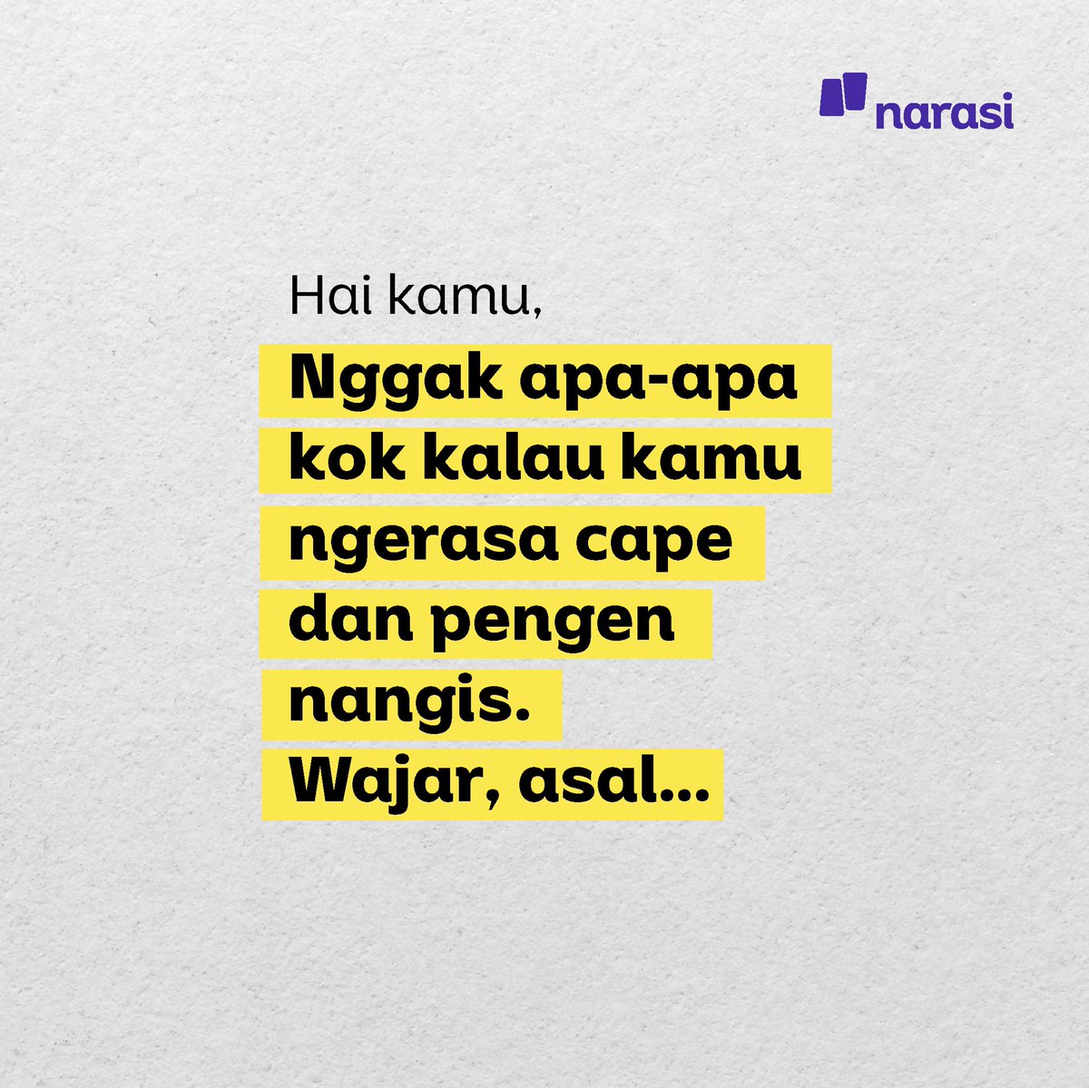 narasitv's tweet photo. Jangan lupa buat bilang terima kasih ke diri sendiri yang udah berusaha keras selama seminggu ini, ya!🥰 | Narasi

#Narasi #JadiPaham #Istirahat https://t.co/F60ZBFRAJ0