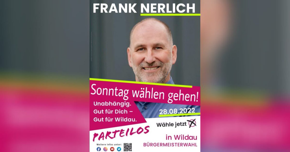 Bürgermeisterwahl am 28.08.22 in Wildau