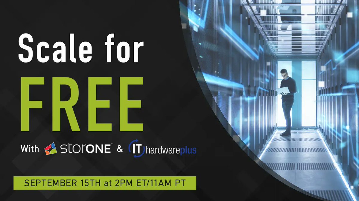 StorOne_Inc's tweet photo. Join @ITHardwarePlus and StorONE for our upcoming webinar that examines the latest in drive technology and how they have the potential to impact your data center! https://t.co/7QJb9M2gF8 https://t.co/gE3v6g0peG