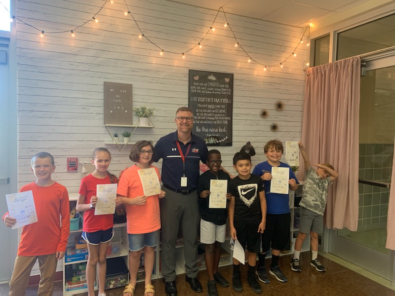 Kudos to Jill Jacobs, our outstanding Jacob's Well Elementary Counselor, for organizing today's New Student Luncheon. We all learn best when we feel safe and connected, and we are blessed to welcome these talented new students into our Wimberley Texan family!