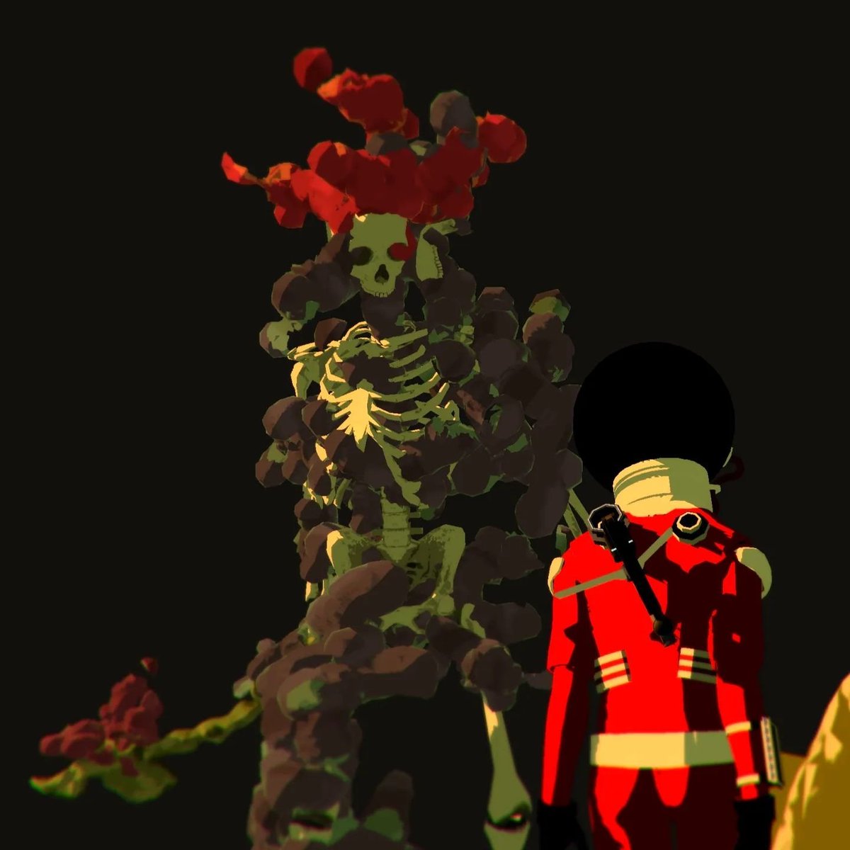 sittingass's tweet photo. That's not the boss! That's the bosse's guard 😈🤯💪
🚀💀🩻♥️🪸

Wishlist on Steam!!! 🚂🎉🚀
https://t.co/j0kDVDdZvn…
☝️☝️☝️

 #indiedev  #indiegamedev  #indiegame #indiegames #gamedev #stylized #scifi   #gamedesign #skeleton #unity3d #mocapsuit #characterdesign #characterart https://t.co/r4F56PcdOW