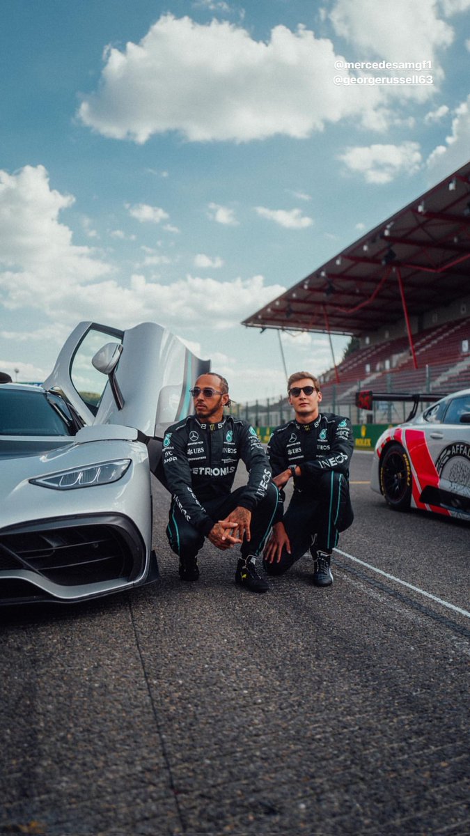 MercedesAMGF1EN's tweet photo. 📲 | @LewisHamilton Instagram stories
Best Duo 🔥🔥

#F1 #BelgianGP #LewisHamilton
#GeorgeRussell https://t.co/E2iZMPEne4