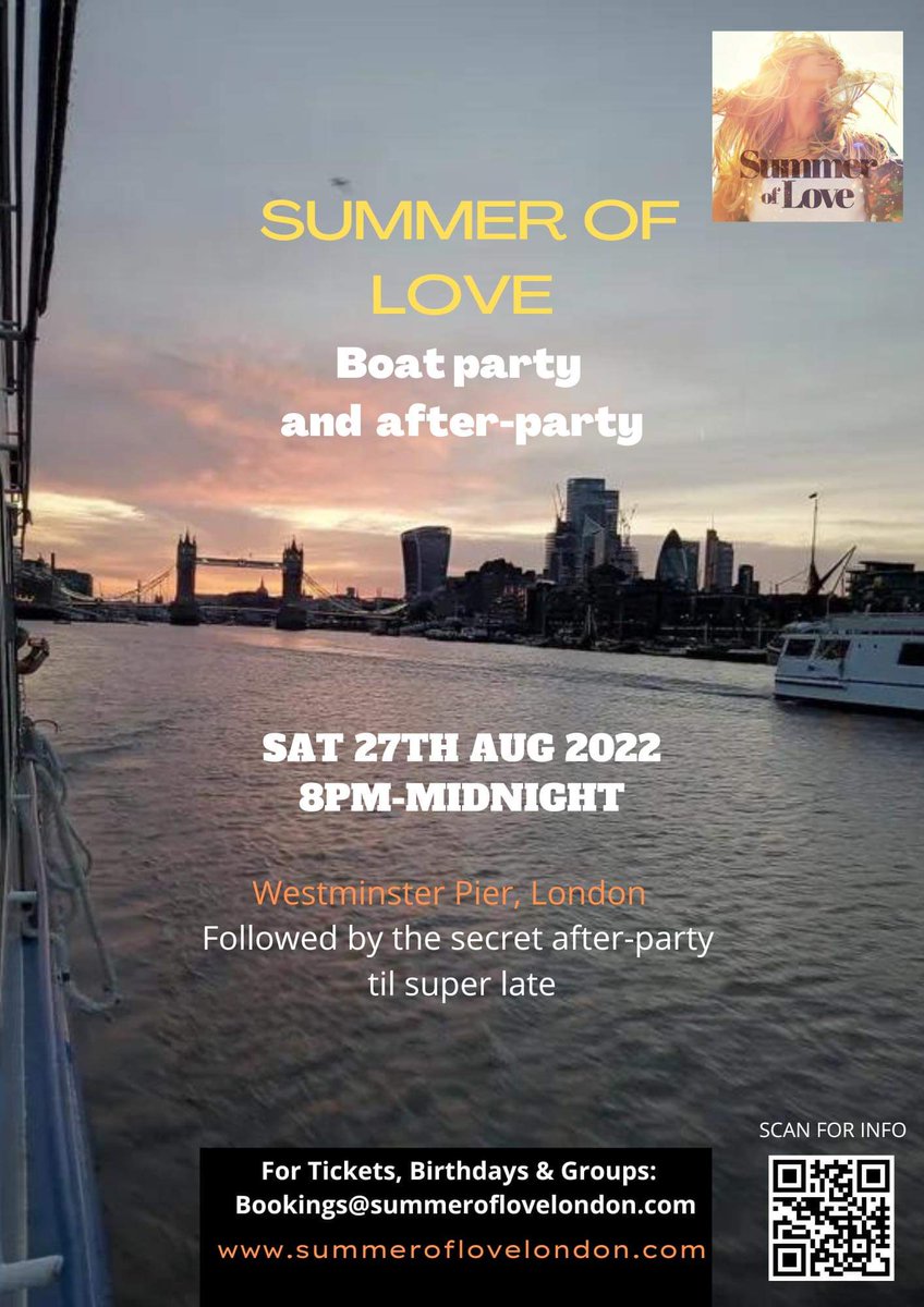 Contact us for tickets to our August Bank Holiday Boat and afterparty at EGG LDN this weekend  🥳🚢❤ #London #housemusic #boatparty #Nightclubs #Londonnightlife #SummerOfLoveLondon Buy here 🎟 Tomorrow's Boat party &amp; EGG LDN ❤️🍹🚢 buytickets.at/alist/749709