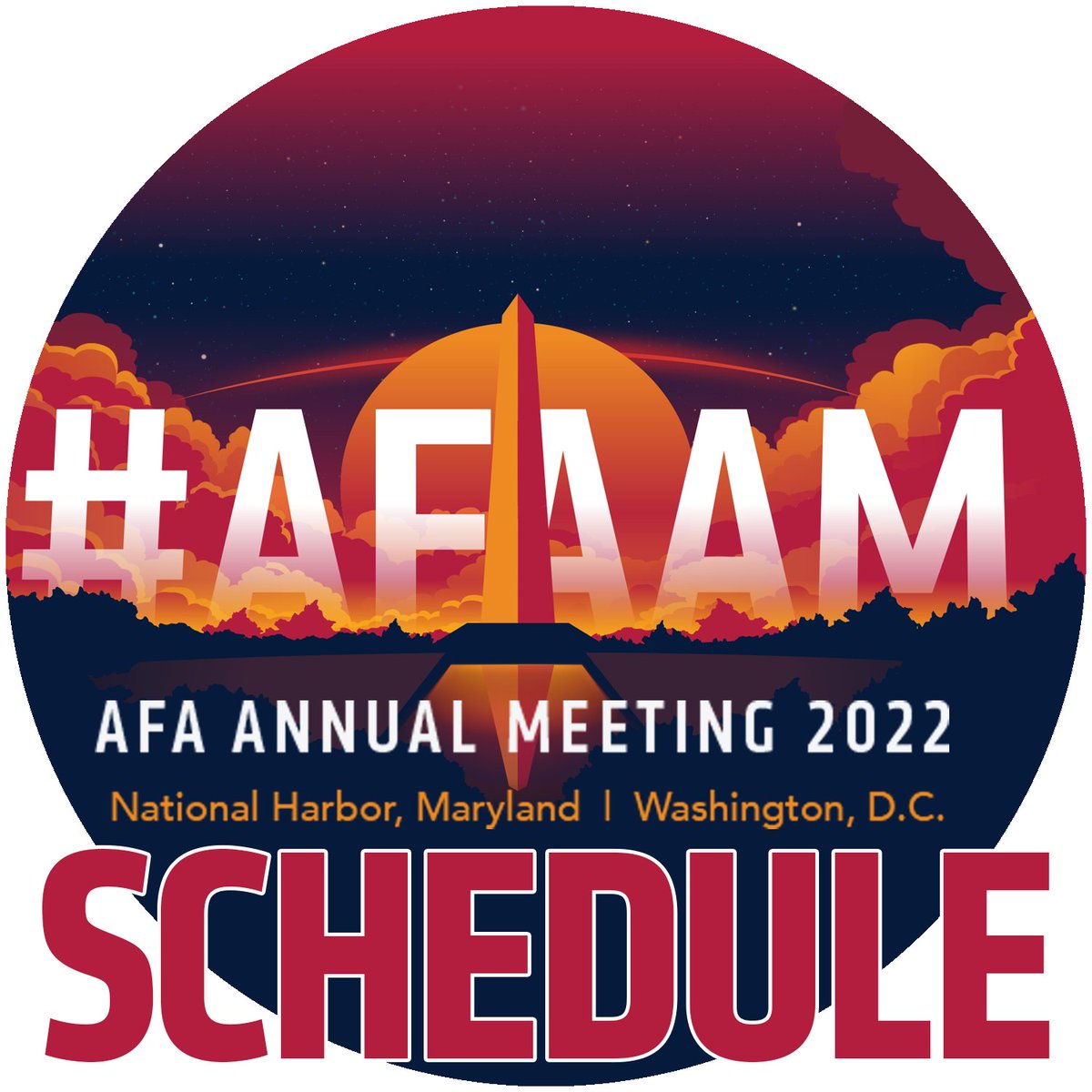THE 2022 #AFAAM SCHEDULE-AT-A-GLANCE IS HERE :: The 2022 AFA Annual Meeting will take place in person at the Gaylord National Resort &amp; Convention Center located in National Harbor, MD (right outside of DC) from Wed, Nov 30 - Sat, December 3. Schedule: afa1976.org/page/2022AFAAM…