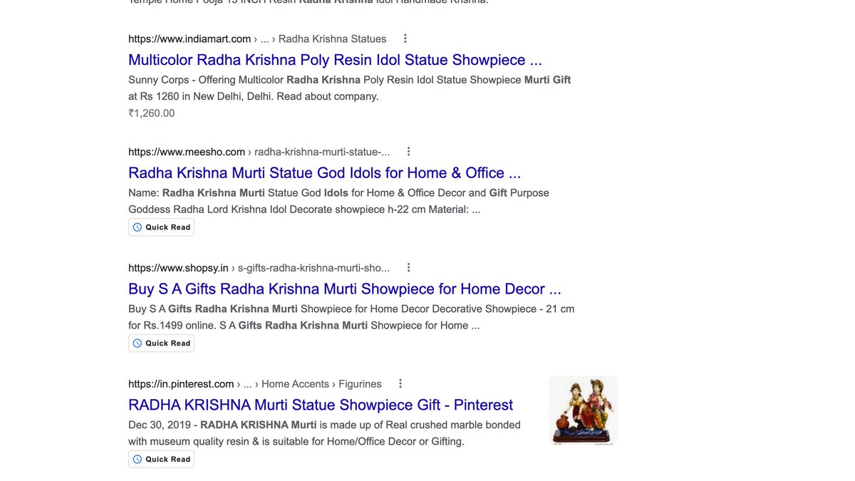 Bharatlok's tweet photo. @JohnMu came across "Quick Read" in the SERP, what does it mean, is it something that the respective page has an instant answer to the user query? @searchliaison @googlesearchc @sengineland @methode https://t.co/ZvrQgmWGjA