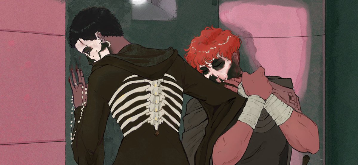 athunderheart's tweet image. “I am undone without you.”

No I couldn’t decide on a single version. #GideonTheNinth #HarrowTheNinth