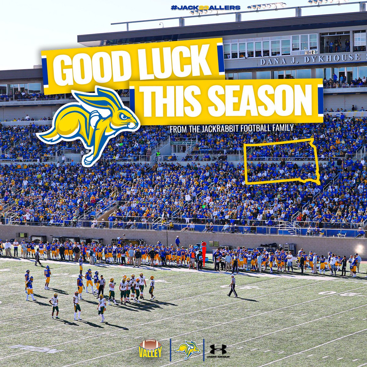 CoachLujan's tweet photo. Good luck to all the South Dakota High school teams and players this season! #SoDakJacks #ThinkState https://t.co/qR5IXG6x08
