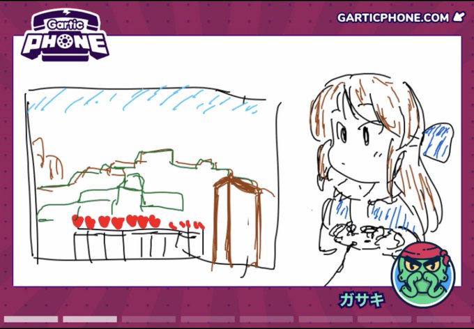 garticphoneใงใใคใฏใฉใใๆฉใจ้ฃด่ใใๅคงๆงปใจๆตทใซใใ้ไฝๆใใ