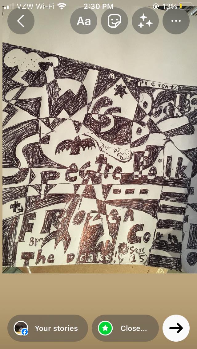 mystrarecords's tweet photo. one of the next MT events is at the Drake theater! Sept 15th- Wes Buckley, Spectre Folk, Frozen Corn and dj Chris Dooley! https://t.co/nuv8AL8rLQ