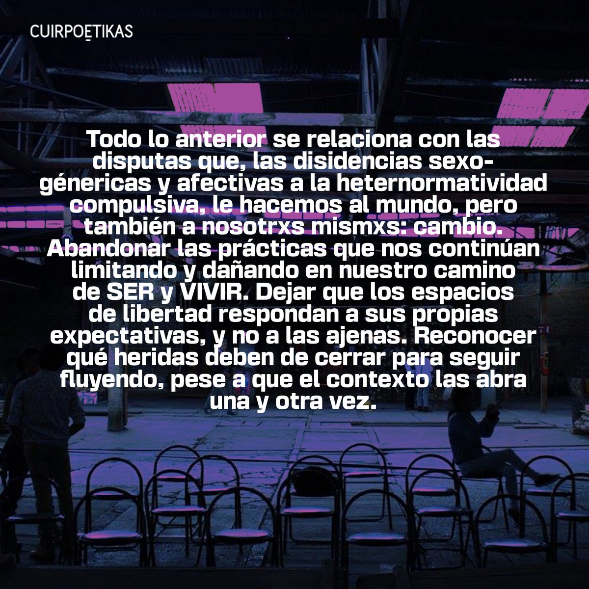 Cuirpoetikas's tweet photo. 🧵 - EL FUTURO ES DEJA DE HACER COSAS -  🌊☄️🦠
ÚLTIMA LLAMADA AL FESTIVAL CUIRPOÉTIKAS 2022

Recibimos trabajos en #Video  #sonido #ilustracióndigital #fotografía #literatura #cibernética #sitioweb #videoperformance #fotoperformance #gifperformance, arte en redes sociales, https://t.co/2IeO9lck7G