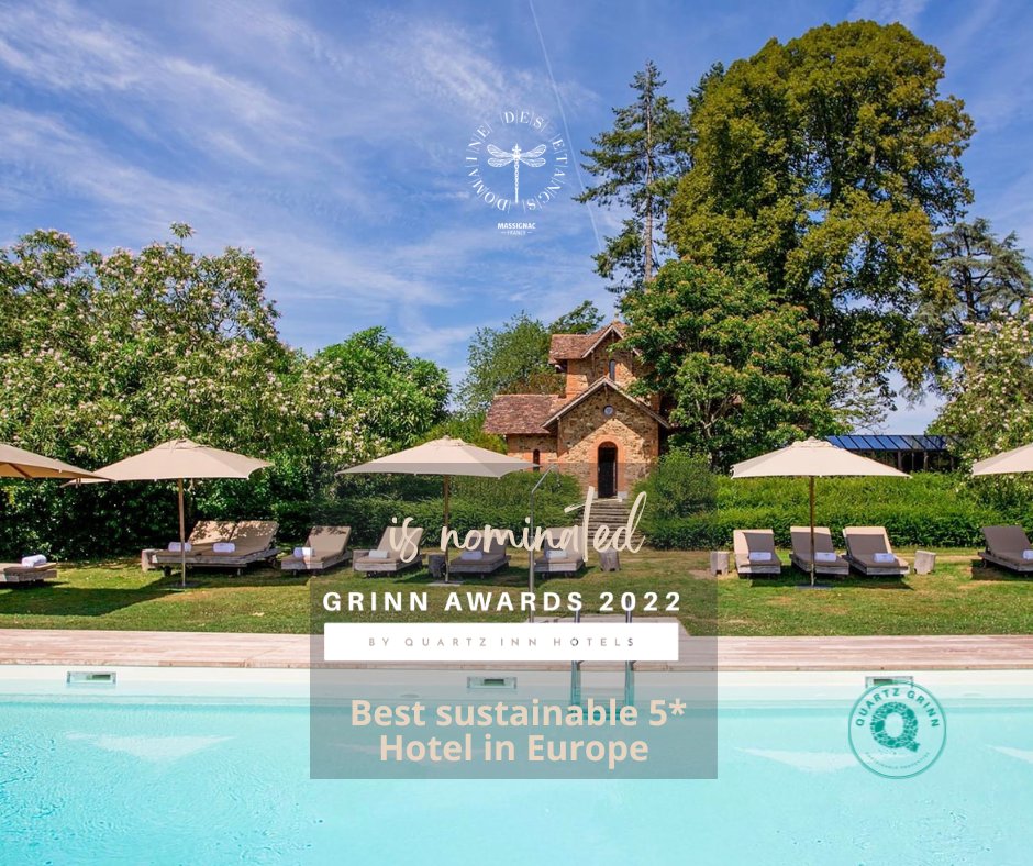 inn_hotels's tweet photo. We are excited to announce that @DomaineEtangs is nominated for the #GrINNAwards2022 🏆,by #QuartzInnHotels
For more details, visit👉 https://t.co/Dy12gbSSQx
#massignac #visitfrance #frenchtravel #france #chateau  #france_vacations #france🇫🇷 #francefromawindow #francetourisme https://t.co/Mnd7i6icsR