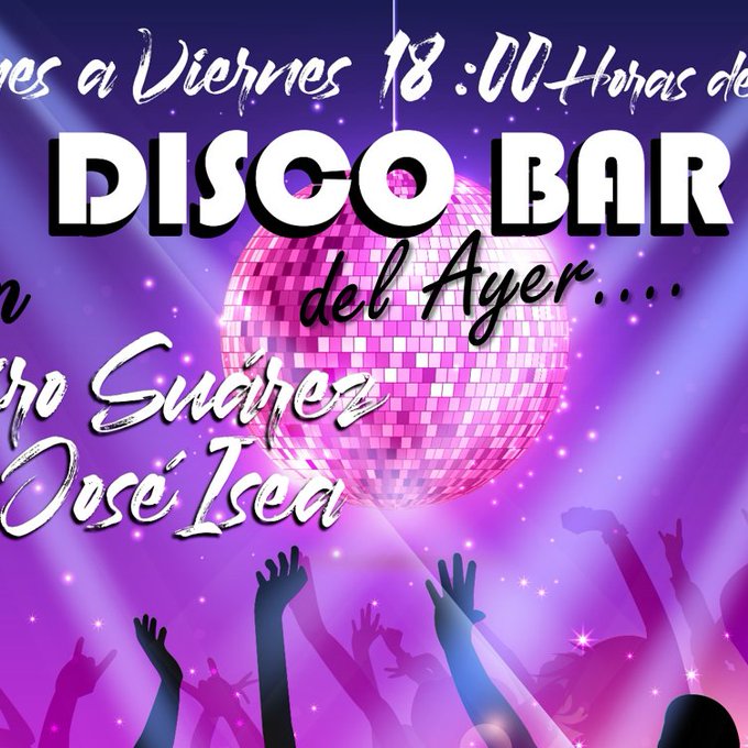 JOSEISEAB's tweet photo. Esta Tarde a las 6:00 / 18:00 🇻🇪
Anótate en EL MEJOR SHOW DE TODA LA WEB
DISCO BAR 🍹💖💯🎶
Hoy con la Música del Ayer
Disco, Pop, Soul de los 70, 80 y 90 
 @JOSEISEAB  Te Espero
Escúchanos ON LINE través de 
🌟  https://t.co/F931hv5vr8 🌟
Y Dale #play a #TuPerfectoHiloMusical https://t.co/IyByLjSGQc