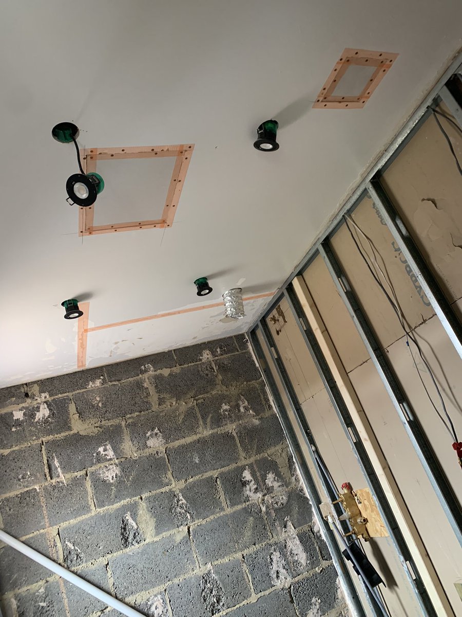 PaulPmstanley's tweet photo. Progress in Letchworth Herts on a en-suite … #bathrooms #ensuite #plumbing #electrics #carpentry #multitrade @Warmup_Plc @LaufenBathrooms https://t.co/WDDz4fSIT7