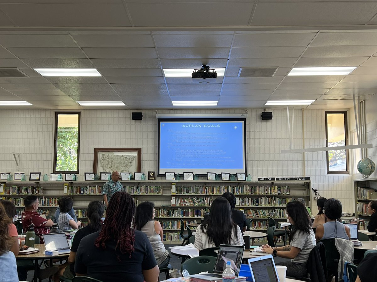 Starting our Complex PC Day reviewing last year’s academic goals with VP Lau &amp; our academic coaches. #FernIsWhereWeLearn