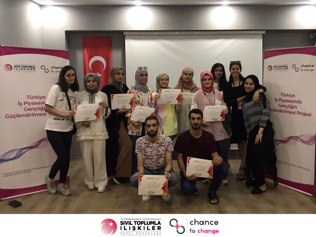 CTCNGO's tweet photo. Türkiye İş Piyasasında Gençliğin Güçlendirilmesi Projesi“Girişimcilik, Proje Yazma ve Geliştirme Eğitimleri”ni tamamlayan 3.Grup katılımcılara belgeleri verildi

Bu proje T.C. İçişleri Bakanlığı Sivil Toplumla İlişkiler Genel Müdürlüğü tarafından desteklenmektedir
@sanliurfaistim https://t.co/YFhN5IkGTh