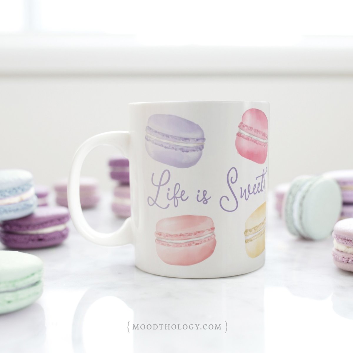 moodthology's tweet photo. Our cute and fun ‘life is sweet’ mug is the perfect mug for macaroon lovers.

We have a wide selection of mug designs that have personalization options with photos, name or monogram.

Shop our wide selection of mugs 👉https://t.co/msl4xg2Awv

#mug #coffeetime #mugs #funmugs https://t.co/oItnvhCDGX