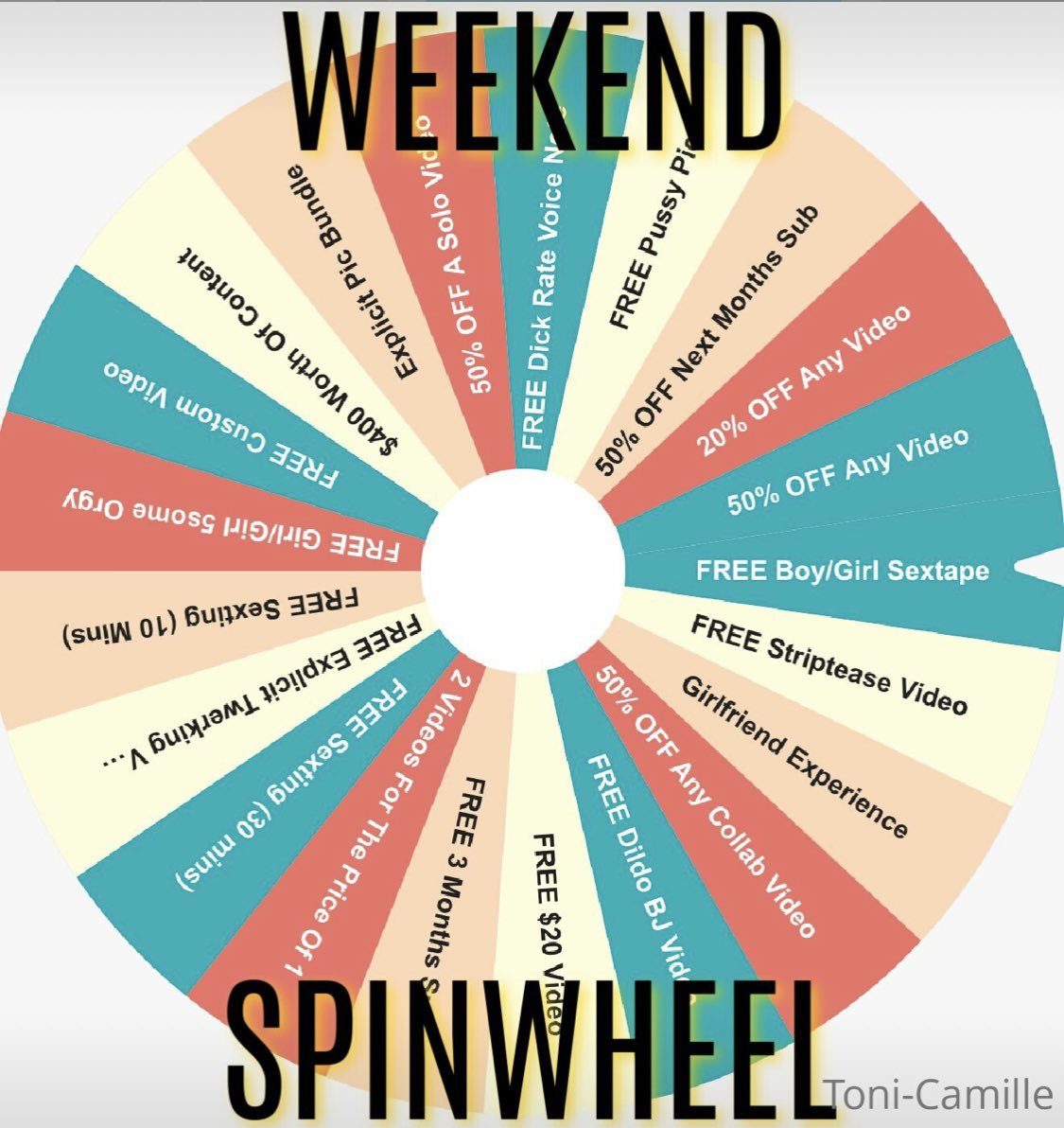 Toni-Camille- 30% OFF on Twitter: "Come and play my spinwheel this
