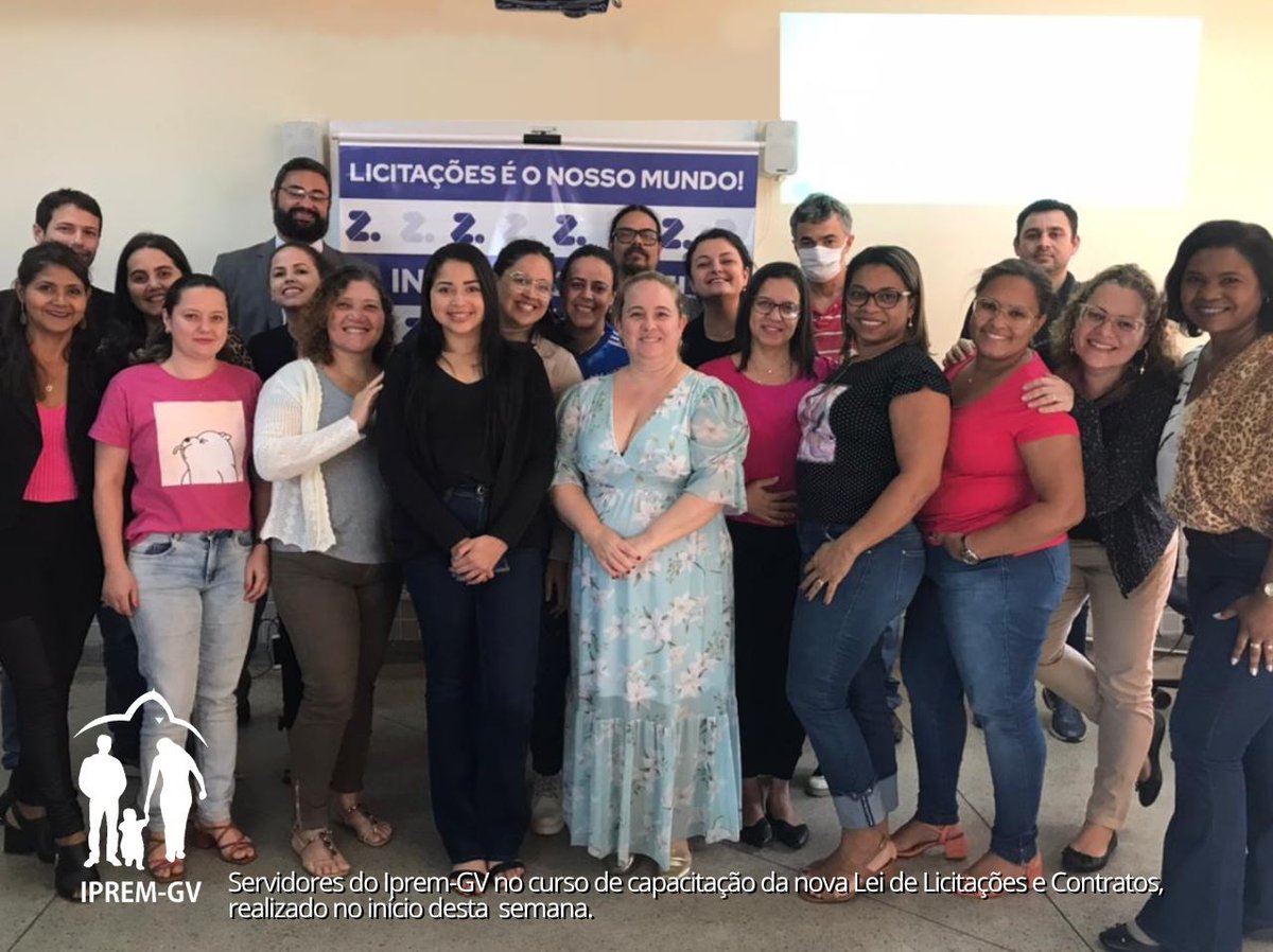 IpremGV's tweet photo. IPREM-GV REALIZA CAPACITAÇÃO DE SERVIDORES PARA NOVA LEI DE LICITAÇÕES.

Siga as nossa redes sociais:
https://t.co/4KvbD5j2hn
https://t.co/xH7eyHiyto
https://t.co/m66AgSDmLT
https://t.co/31TLS8R4Ja https://t.co/d2lEBds7pa
