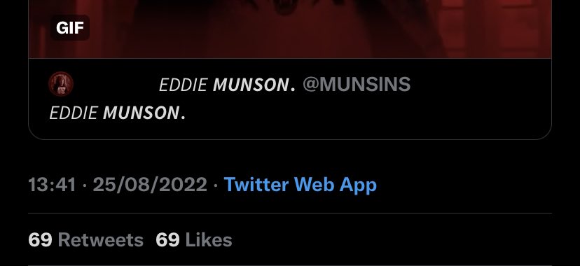 ᅟ ᅟ ᅟ ᅟ ᅟ ᅟ ‍‍ ‍‍𝘌𝘋𝘋𝘐𝘌 𝙈𝙐𝙉𝙎𝙊𝙉. tweet media