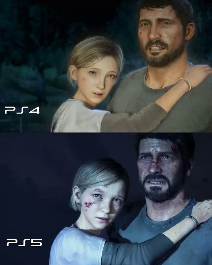 Julien  on X: Sarah - The Last of us (PS4) vs The Last of us part 1  (PS5). #THELASTOFUS #PS5 🎮  / X