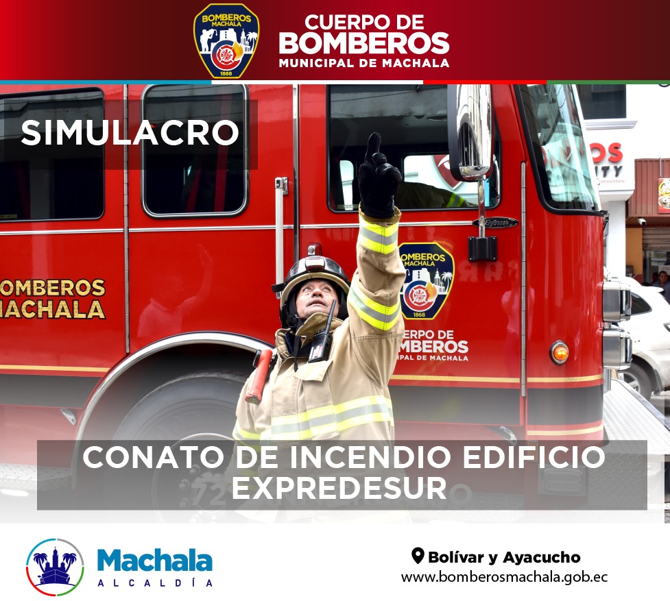 MachalaBomberos's tweet photo. Estuvimos en el simulacro de conato de incendio en el edificio de exPredesur con el objetivo de garantizar una adecuada respuesta en caso de que se produzca una emergencia. Se coordinó con la la Secretaria Técnica Inmobiliar, ECU 911 y Gestión de Riesgos. https://t.co/L96ueut0k1