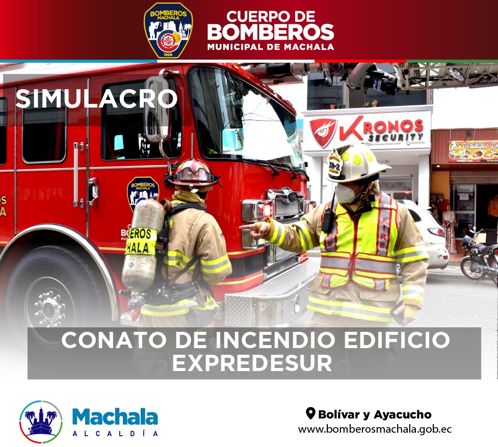 MachalaBomberos's tweet photo. Estuvimos en el simulacro de conato de incendio en el edificio de exPredesur con el objetivo de garantizar una adecuada respuesta en caso de que se produzca una emergencia. Se coordinó con la la Secretaria Técnica Inmobiliar, ECU 911 y Gestión de Riesgos. https://t.co/L96ueut0k1
