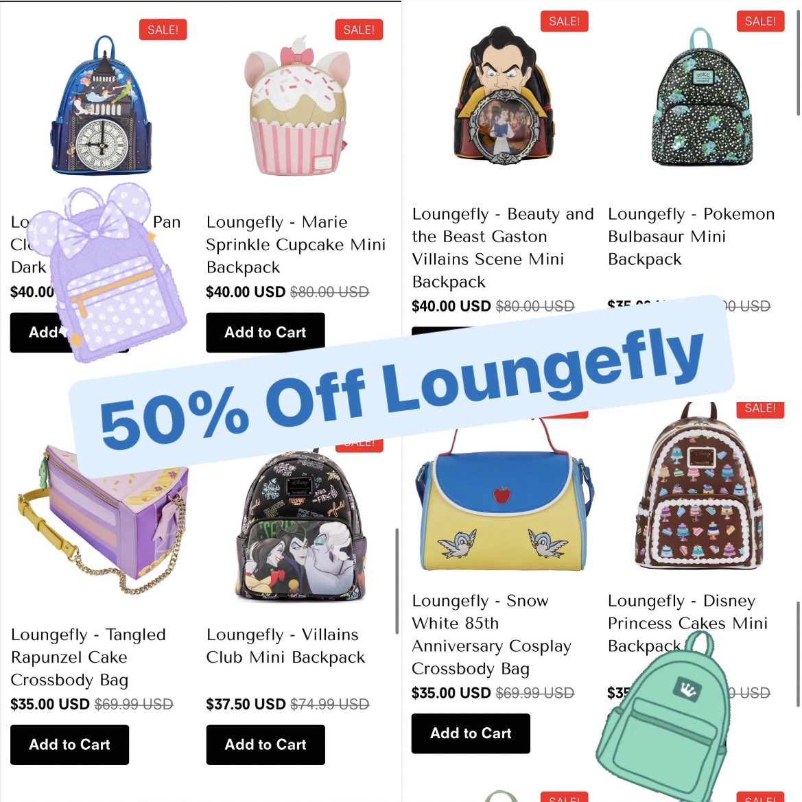 Funko POP News ! on Twitter "Massive Loungefly sale at the link below