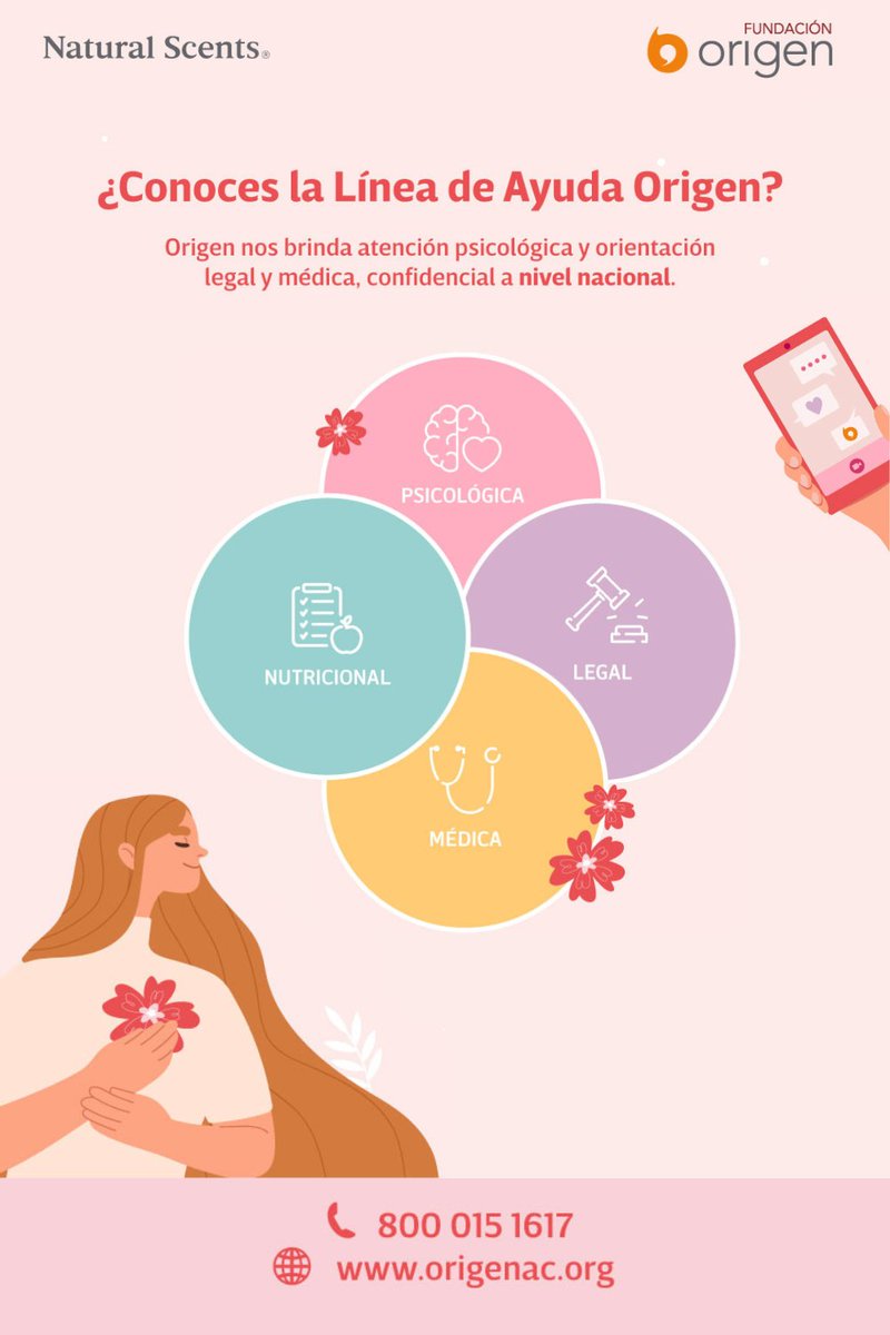 NaturalScentsMx's tweet photo. 🌷¿Sabías Qué?
🔸La línea de ayuda Origen fue el primer Call Center especializado en atención psicológica y orientación legal y médica confidencial a nivel nacional.
💕Conoce más datos a lo largo de nuestra Campaña 🌺🧡UNIDAS DE ORIGEN🧡🌺 y ➕Súmate a estas rebajas con causa🏷 https://t.co/tMmyA6RswV