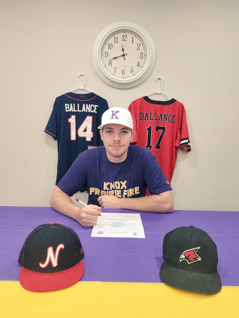 BallanceBrandon's tweet photo. I am excited to announce my commitment to @Knox_Baseball ⚾️. I am so blessed to have been given the opportunity to further my baseball and academic career at an amazing school.
I can't thank all my family, friends and coaches from over the years enough. Go Prairie Fire! https://t.co/u1Mramqx1A