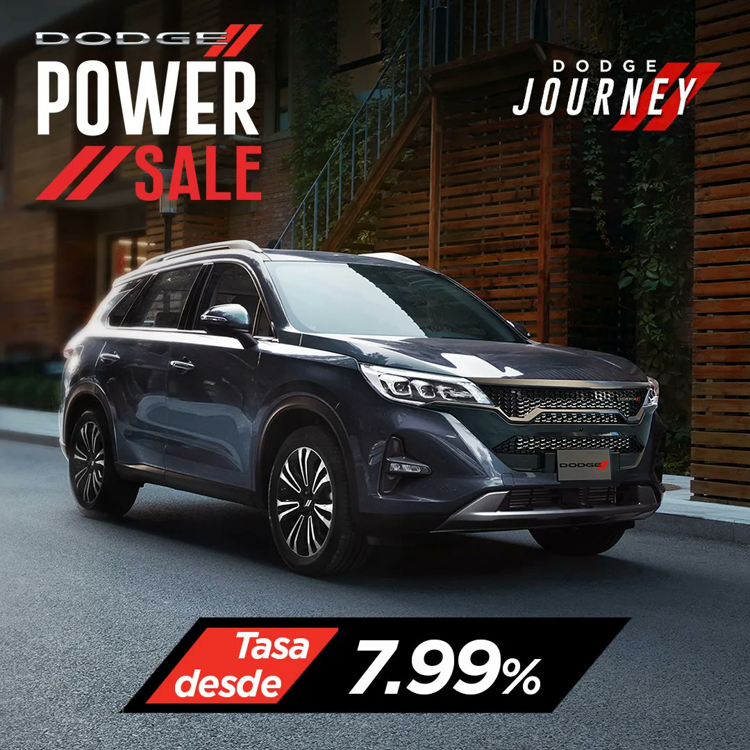 ChryslerCun's tweet photo. ¡El Power Sale llegó a Dodge Journey! 🚙
Estrena hoy con las ofertas más poderosas y las mejores tasas del año.
Solo del 23 al 31 de agosto de 2022. https://t.co/PDwehgfk5I