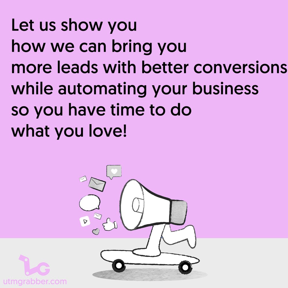 UTMGrabber's tweet photo. UTM Grabber is the enterprise level tracking system that every website owner needs. Let us show you how we can bring you more leads with better conversions, while automating your business so you have time to do what you love!
https://t.co/cXcYSVs9y0
 #utmgrabber #utmtracking https://t.co/ysvLNq9bnE