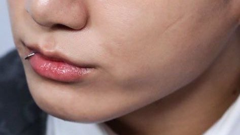 mochilooh's tweet photo. addicted to jungkook’s cupid bow shaped lips https://t.co/hhIApAX12M
