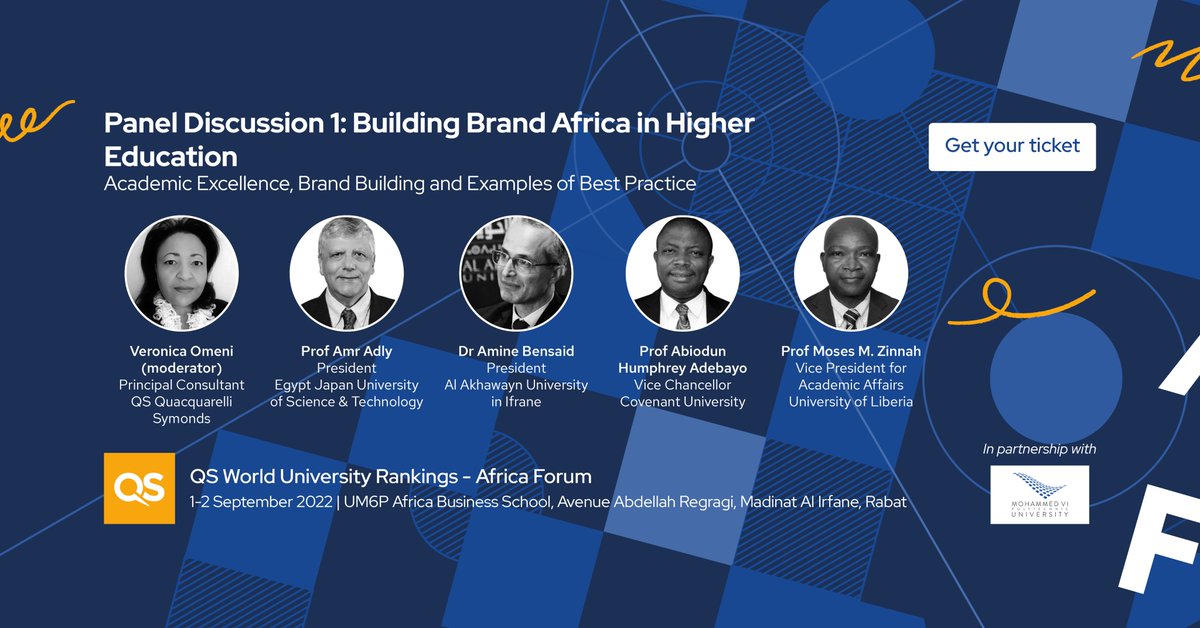 AlAkhawayn University in Ifrane (@alakhawayn) on Twitter photo On September 1-2, Dr. Amine Bensaid, Al Akhawayn University president is speaking at the QS World University Rankings: Building Brand Africa in Higher Education – Academic Excellence, Brand Building and Examples of Best Practice
Register here: hubs.la/Q01j_cyK0 On September 1-2, Dr. Amine Bensaid, Al Akhawayn University president is speaking at the QS World University Rankings: Building Brand Africa in Higher Education – Academic Excellence, Brand Building and Examples of Best Practice
Register here: hubs.la/Q01j_cyK0