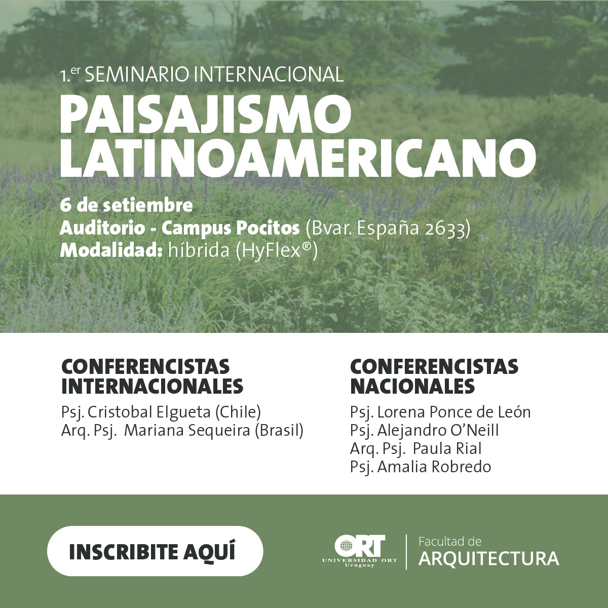 UniversidadORT's tweet photo. Seminario de Paisajismo Latinoamericano 

Descubrí la visión contemporánea del paisajismo latinoamericano, las principales líneas de actuación y las últimas tendencias que están transformando la disciplina del paisaje.

🔗Más información: https://t.co/JsTANM8tnv https://t.co/lws9igbn2o