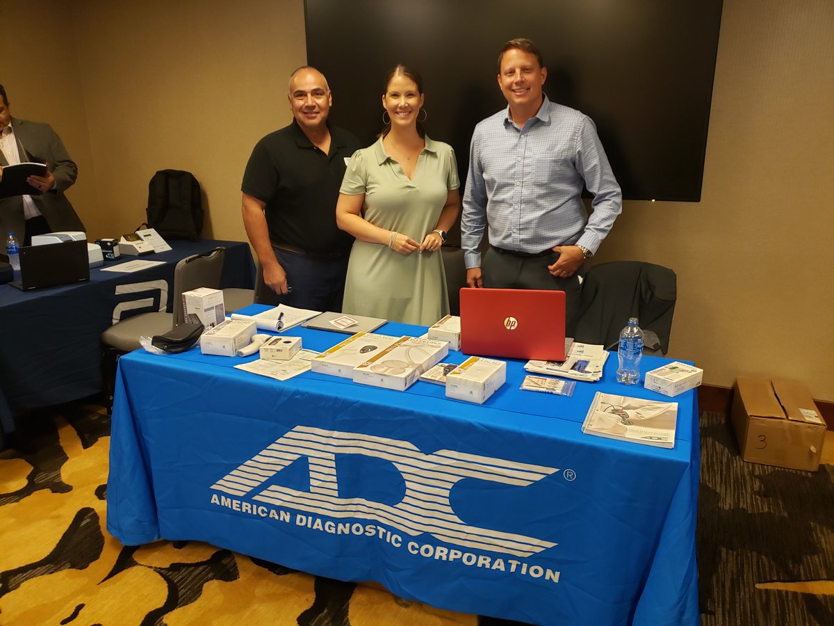 medtechmedcare's tweet photo. Thanks to Sergio Ponce/Heart of Texas Team for sending this:
Larry &amp; I attended the Henry Schein Regional Meeting in San Antonio representing @adctoday. We had a great turn out from the HS Sales Team &amp; got great product leads for the SA &amp; Houston Teams. #MTMC #medtechmedcare https://t.co/uEbd4RAAZw
