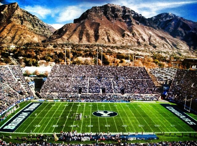 BigGameBoomer's tweet photo. I will be at the BYU Utah State game in Provo on September 29th. Cannot wait to watch a game in the most scenic atmosphere in College Football! https://t.co/zyTSv66EBa