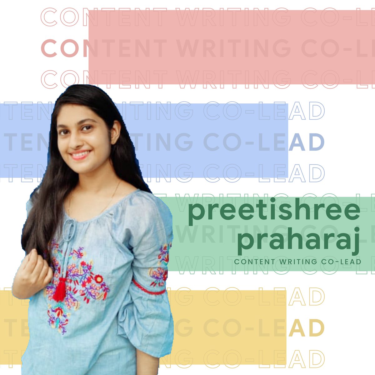 dsc_srinix's tweet photo. She not only plays with words but also she is enthusiastic towards technology.Also has an adaptability to different writing styles. She is the example of fairness and fluency.

#gdsc2022 #gdsc_sce #googledeveloperstudentclub https://t.co/h4j3cjB2Ke