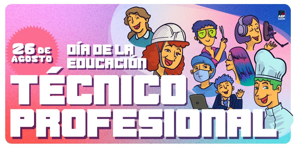 AIEP's tweet photo. Hoy se cumplen 80 años de la #EducaciónTP en Chile. 🥳

Enviamos un gran saludo a todas y todos los que impulsan el desarrollo del país, que es un esfuerzo conjunto del cual somos partícipes a través de un sello transformador, consciente e inclusivo. 💪

¡#FelizDíaTP! https://t.co/8roIFPavUZ
