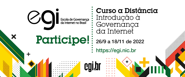 ComuNICbr's tweet photo. 📝 #Cursogratuito: estão abertas as inscrições do Curso a Distância de Introdução à Governança da Internet da #EGI. As aulas acontecem de 26/9 a 18/11 e as inscrições vão até dia 18/9. Vagas limitadas! Corra e participe do processo seletivo: https://t.co/IvWr1rnbSC https://t.co/LeclljpqmB